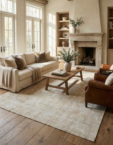 9' 4 x 12' 5 Hand Knotted Ultra Vintage Persian Wool Rug