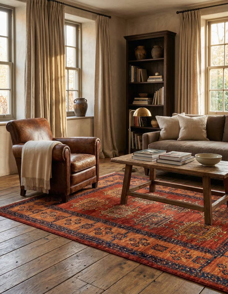 Detail image of  3' 7 x 5' 3 Kashkuli Wool Rug