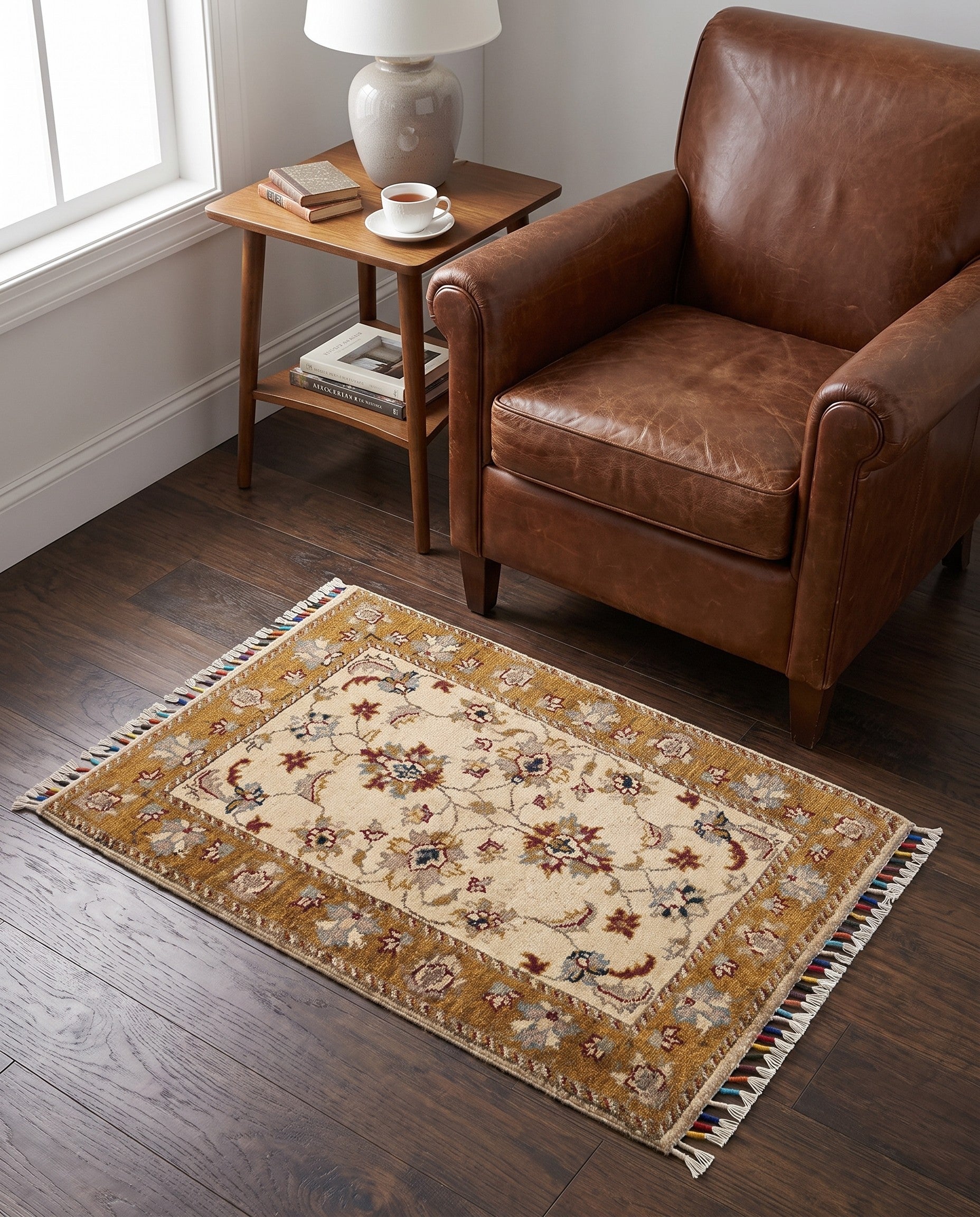 2' 1 x 3' Hand Knotted Ariana Ziegler Rug