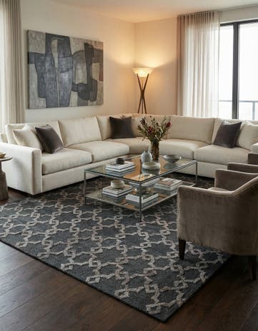 8' x 9' 9 Hand Knotted Luna Rug