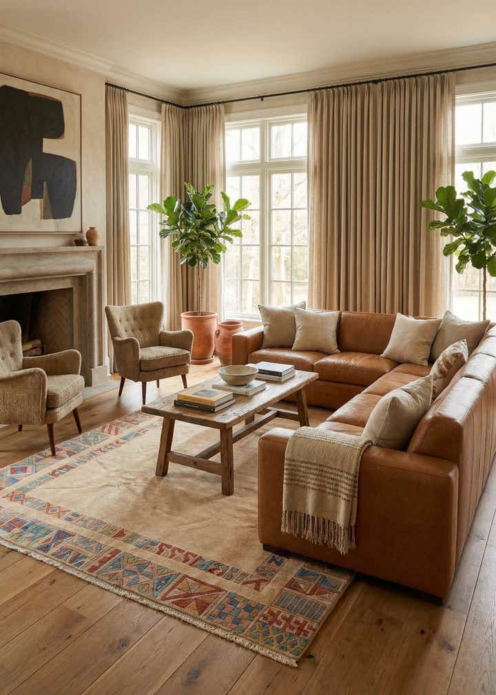 6' 6 x 9' 5 Hand Knotted Tibet Wool Rug