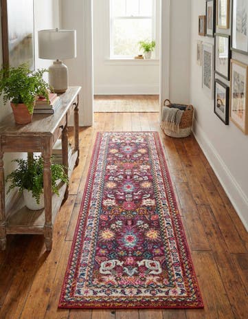 2' 7 x 10' Washable Fleur Runner Rug