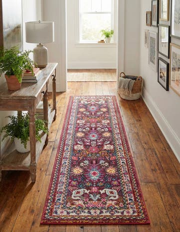 2' 7 x 10' Washable Fleur Runner Rug