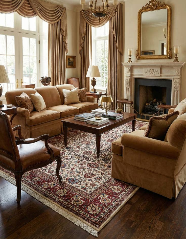 Detail image of 8' 2 x 11' 6  Hand Knotted Kerman Wool Rug