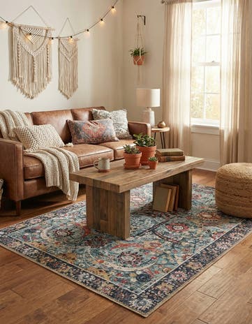 3' 6 x 5' 6 Washable Timeless Rug