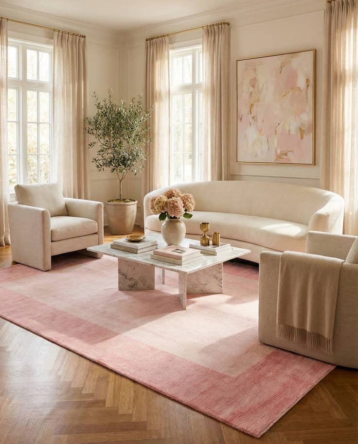 Detail image of 8' 1 x 11' 3 Hand Knotted Darya Wool Rug
