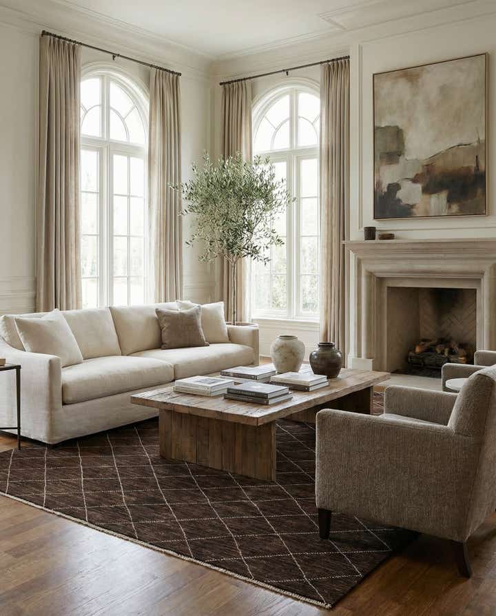 10' x 13' Hand Knotted Moroccan Wool Rug