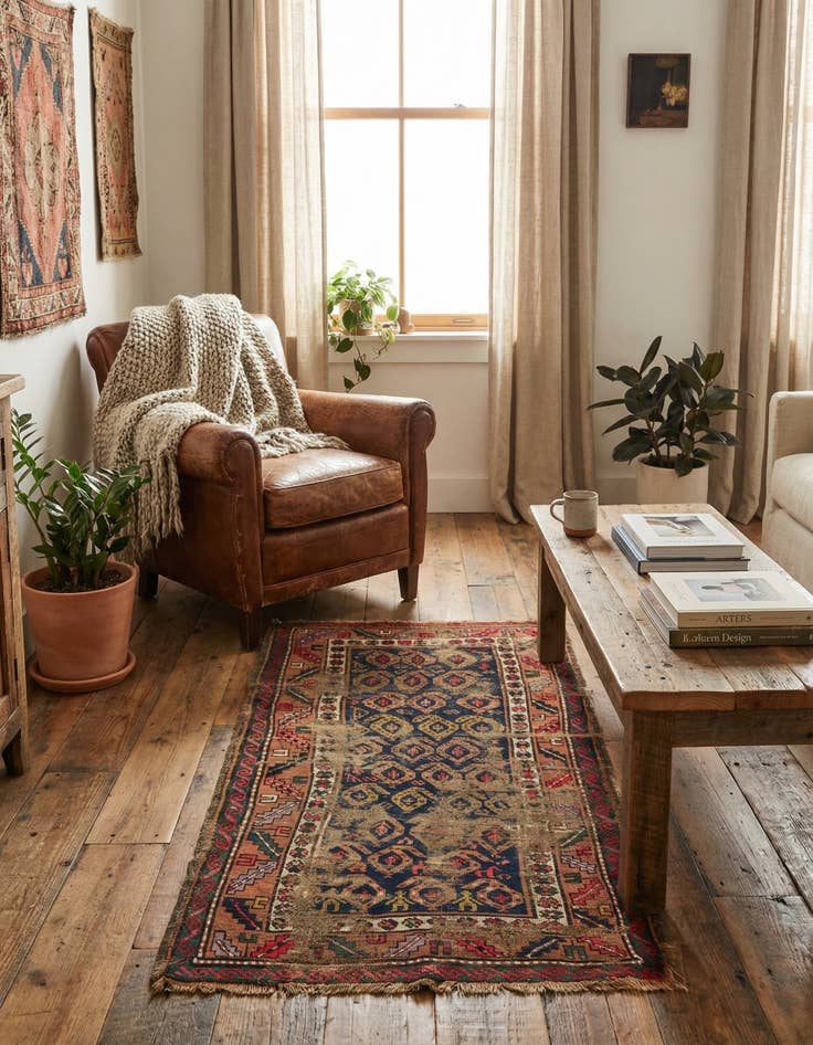 Detail image of 3' 5 x 6' 8 Hand Knotted Bakhtiar Persian Wool Rug