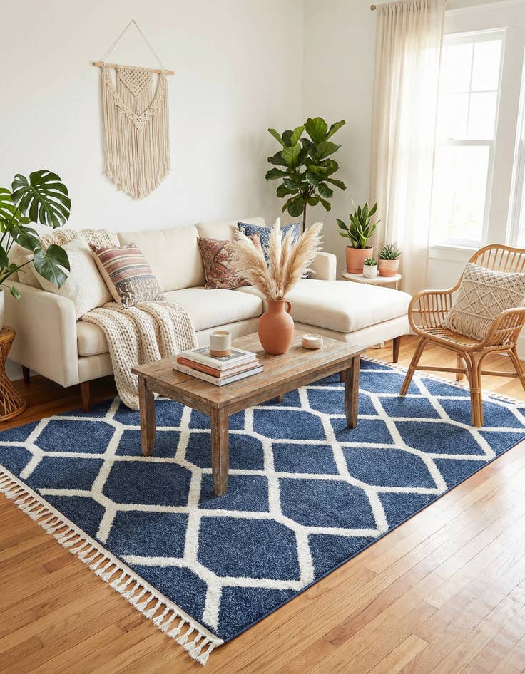 Detail image of  7' 10 x 7' 10 Boho Square Rug