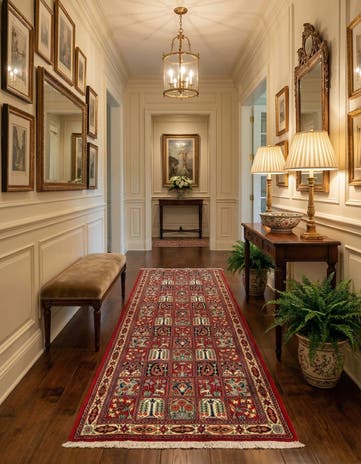 2' 6 x 6' 10 Qom Runner Rug