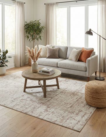 Jill Zarin Beige Uptown Lexington Avenue Rug