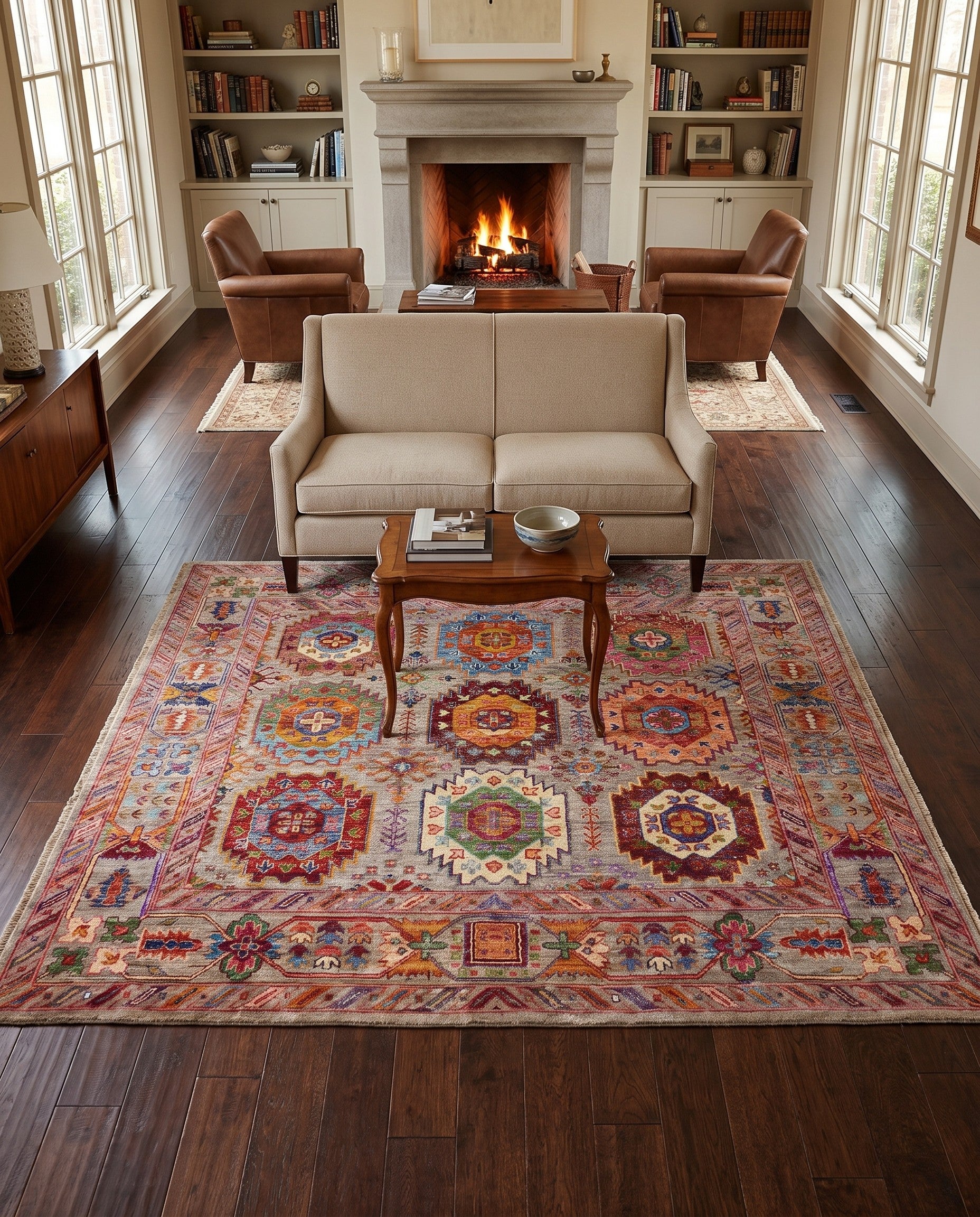 5' 1 x 6' 8 Hand Knotted Ariana Ziegler Rug