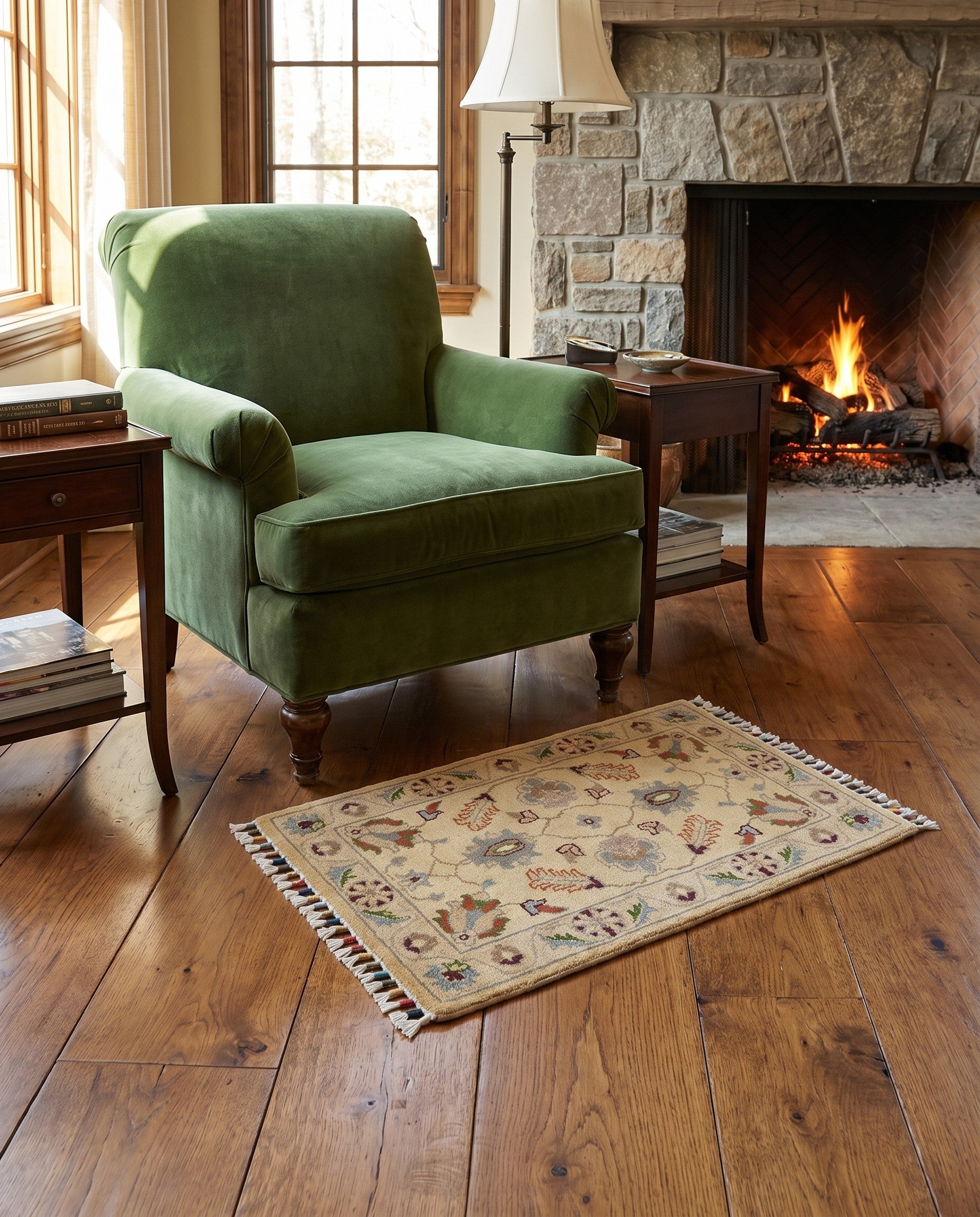 1' 11 x 3' Hand Knotted Ariana Ziegler Rug