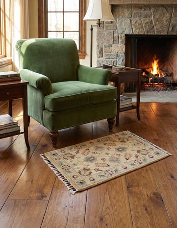 1' 11 x 3' Hand Knotted Ariana Ziegler Rug