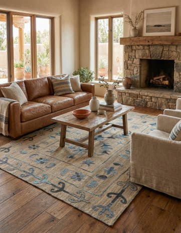 5' 11 x 7' 8 Hand Knotted Kilim Wool Rug
