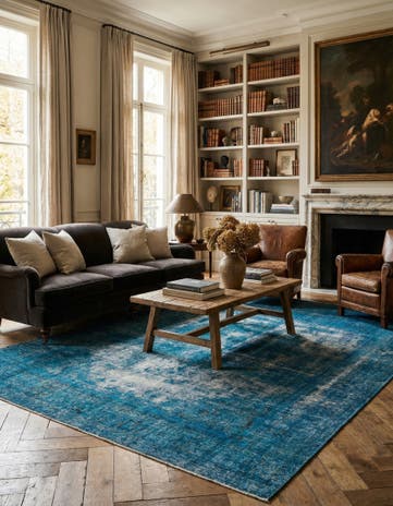 9' 7 x 13' 2 Hand Knotted Ultra Vintage Persian Wool Rug