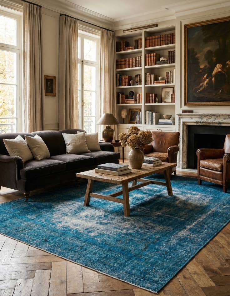 Detail image of  9' 7 x 13' 2  Hand Knotted Ultra Vintage Persian Wool Rug