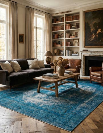 9' 7 x 13' 2 Hand Knotted Ultra Vintage Persian Wool Rug