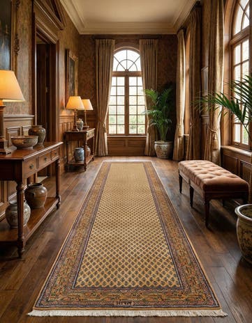 2' 8 x 11' 2 Hand Knotted Mir Wool Runner Rug