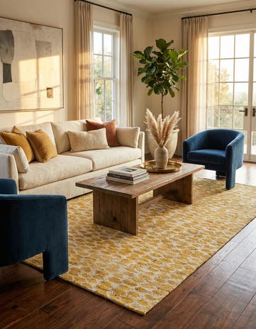 5' x 8' Hand Knotted Darya Wool Rug