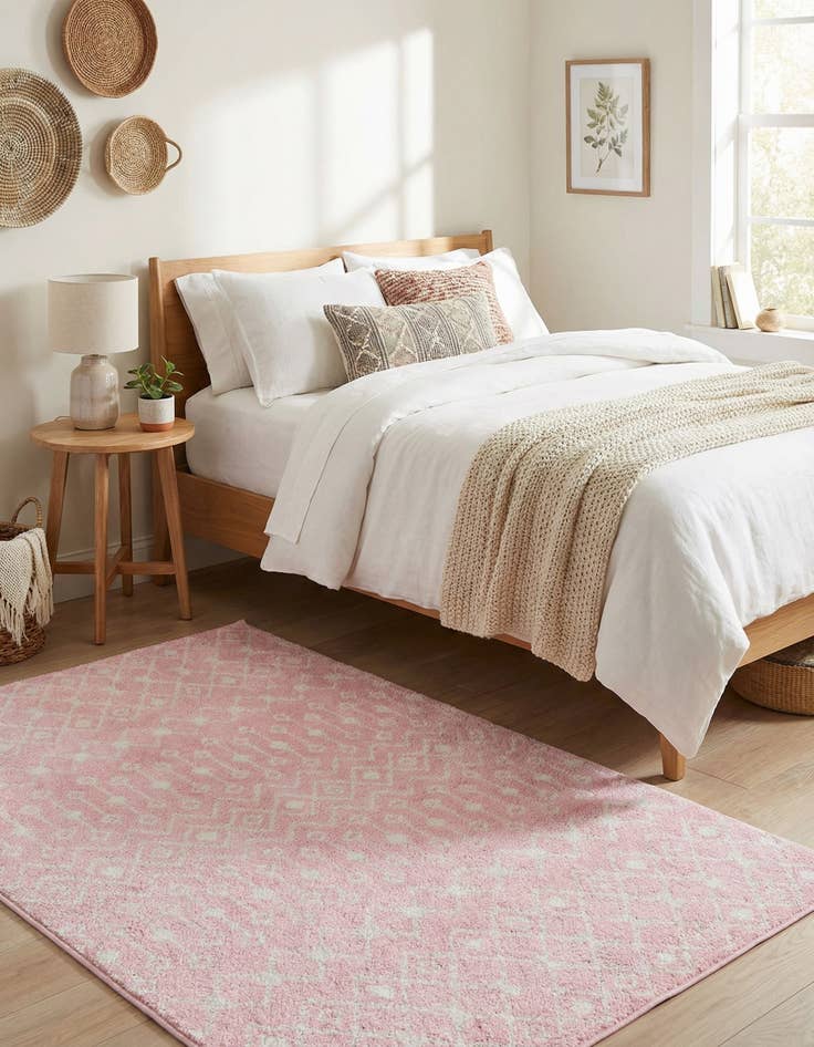 Detail image of  4' x 6' Moroccan Trellis Rug