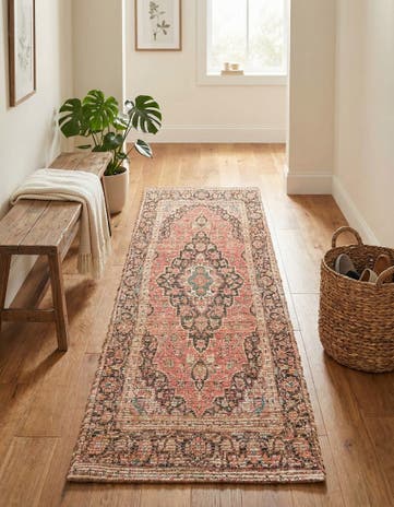 2' 2 x 8' Chenille Jute Runner Rug