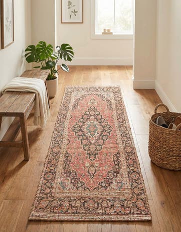 2' 2 x 8' Chenille Jute Runner Rug