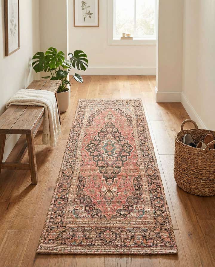 2' 2 x 8' Chenille Jute Runner Rug