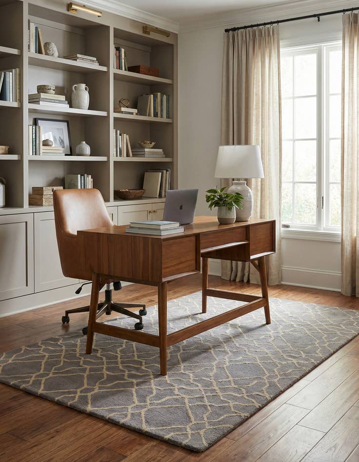 Detail image of 5' 2 x 8' 1 Luna Wool Rug