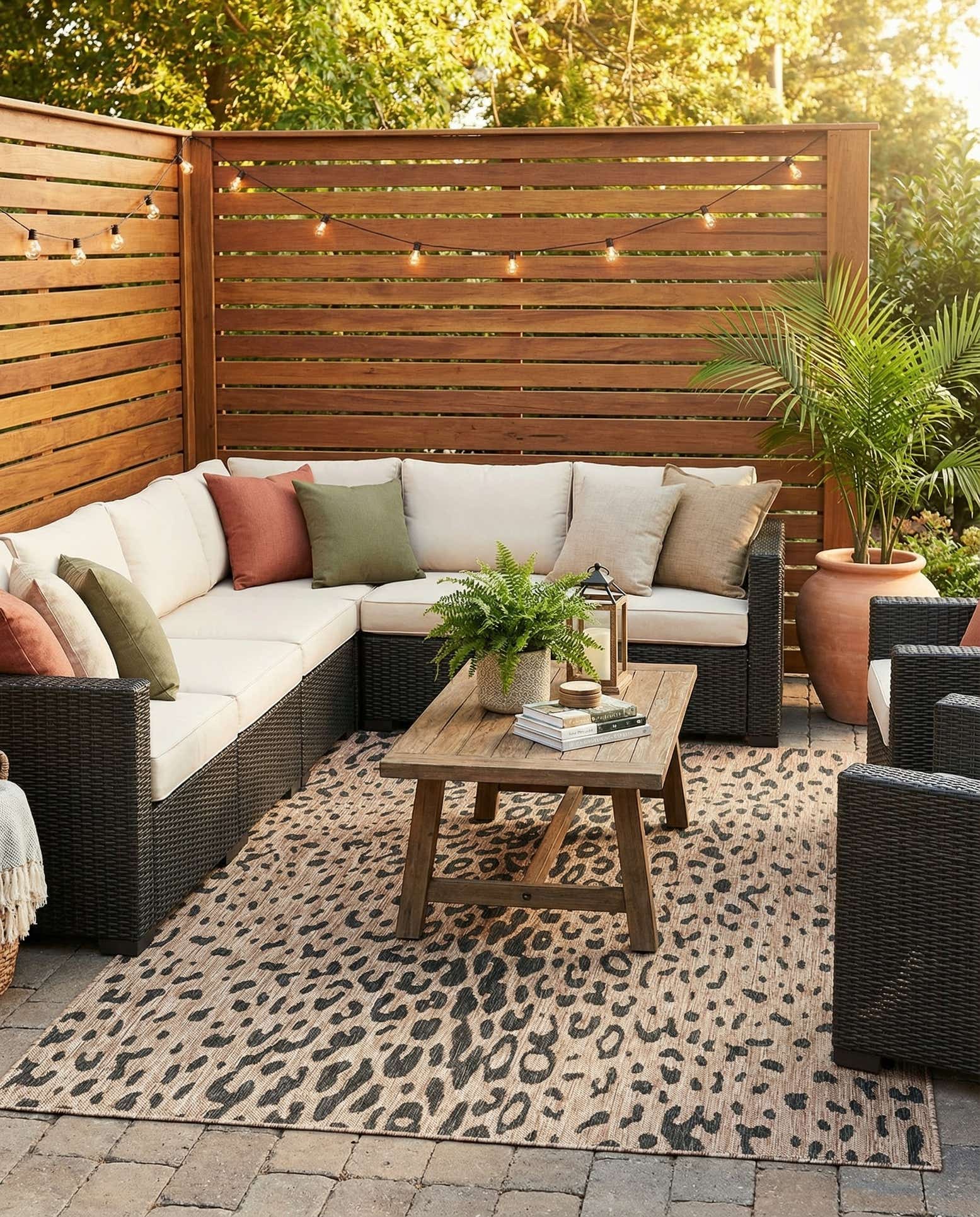 6' x 9' Easy-Clean Safari Indoor / Outdoor Rug