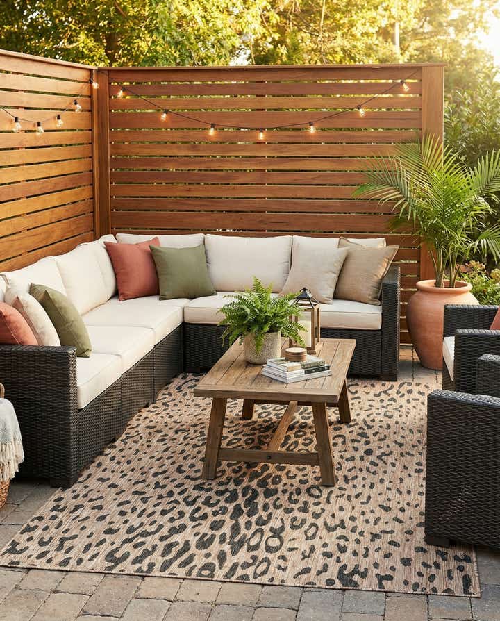 6' x 9' Easy-Clean Safari Indoor / Outdoor Rug