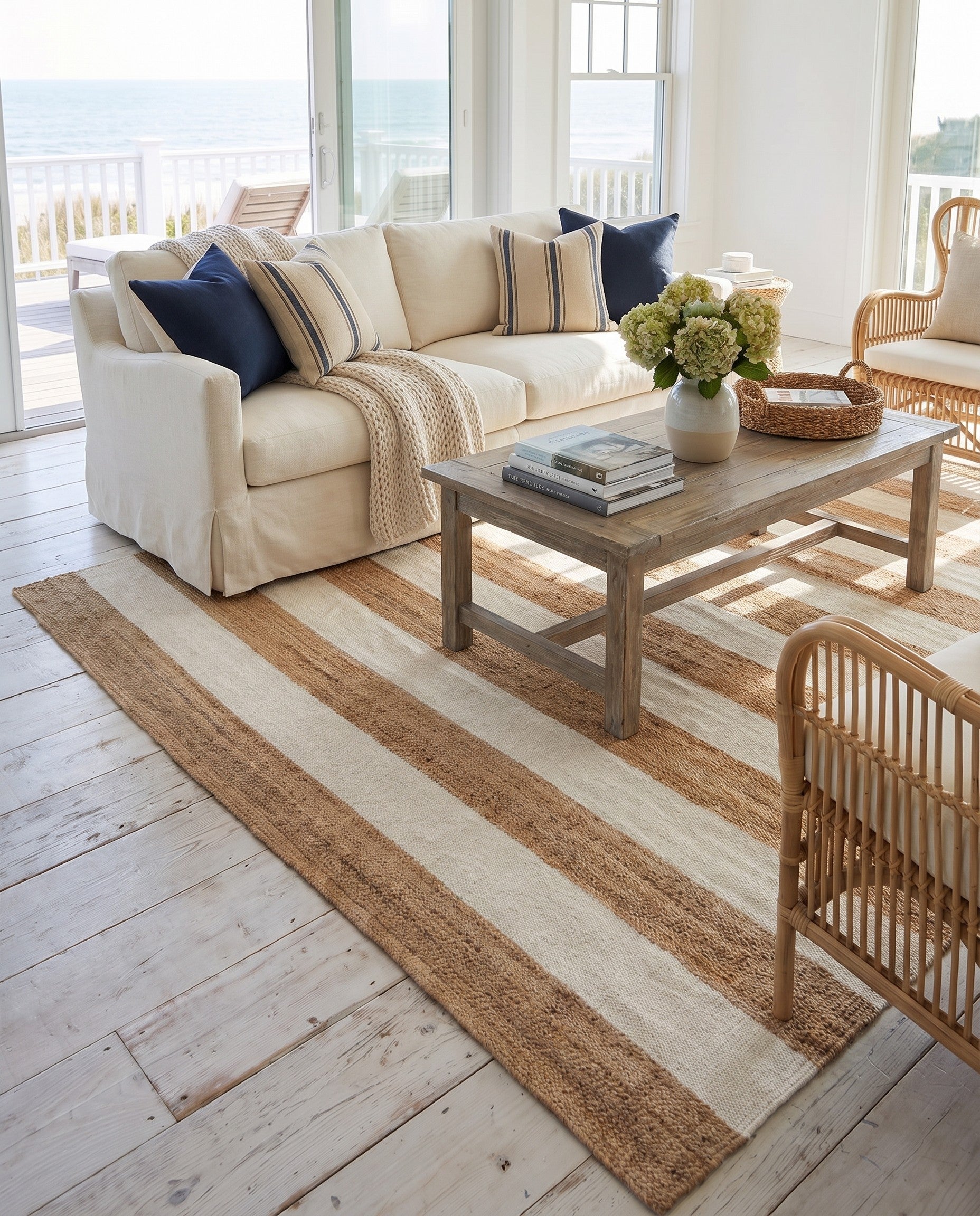 7' 10 x 10' Hand Woven Jill Zarin Hamptons Rug