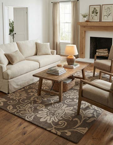 5' x 8' Agra Wool Rug