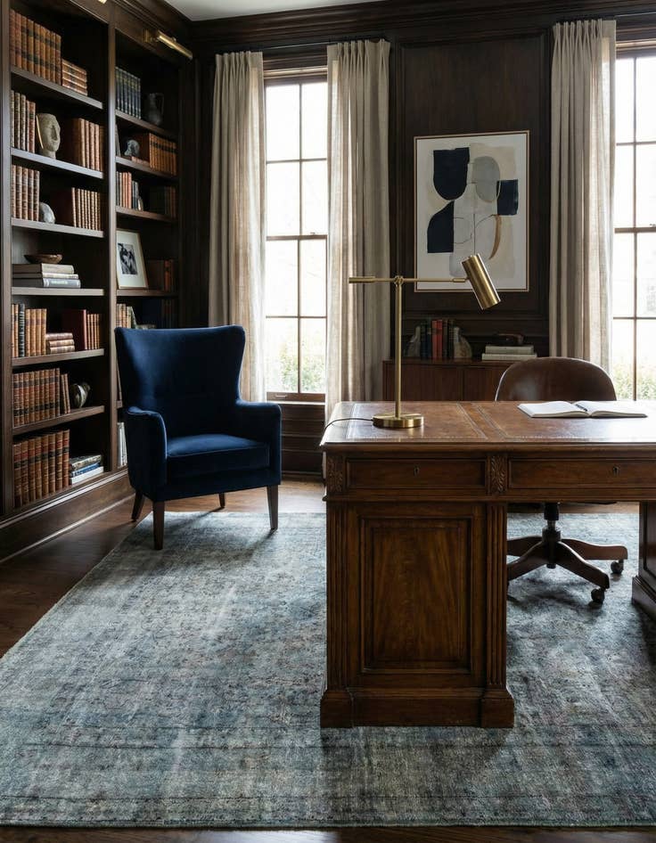 Detail image of 9' 6 x 13' 5  Hand Knotted Vintage Royal Persian Wool Rug