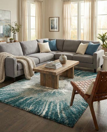  7' 10 x 10' Soft Touch Shag Rug