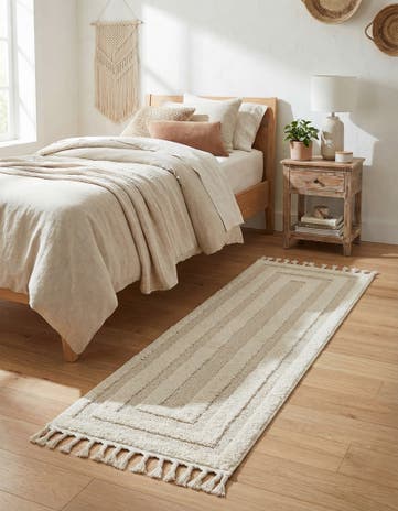 Ivory Boho Runner Rug