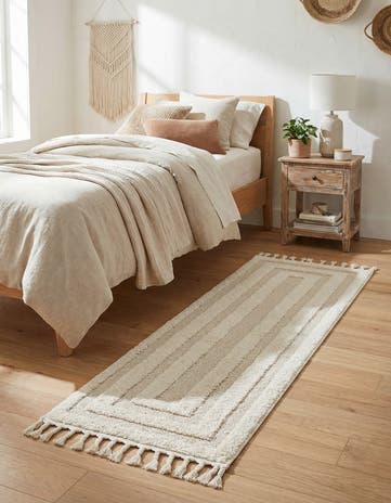 Ivory Boho Runner Rug