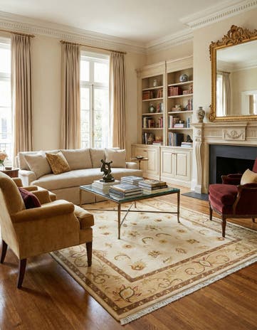 6' 8 x 10' 1 Hand Knotted Darya Wool Rug