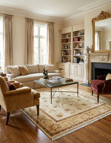6' 8 x 10' 1 Hand Knotted Darya Wool Rug