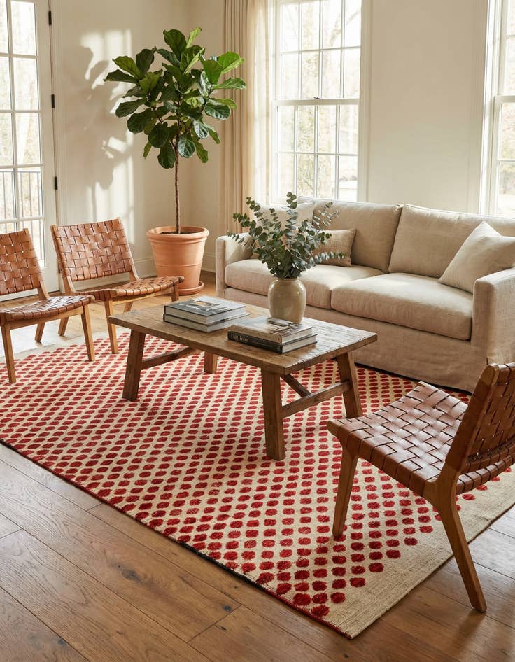 Detail image of 5' 3 x 8' 1  Hand Knotted Darya Wool Rug