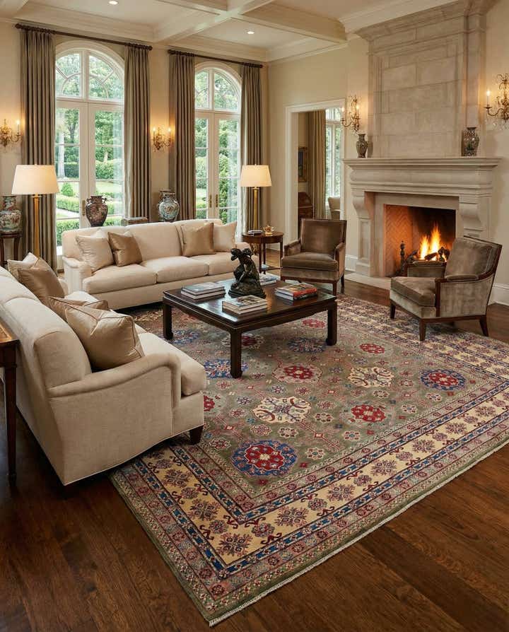 13' x 19' 2 Hand Knotted Kazak Rug