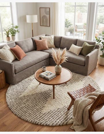 8' x 8' Infinity Shag Round Rug