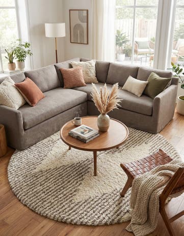 8' x 8' Infinity Shag Round Rug