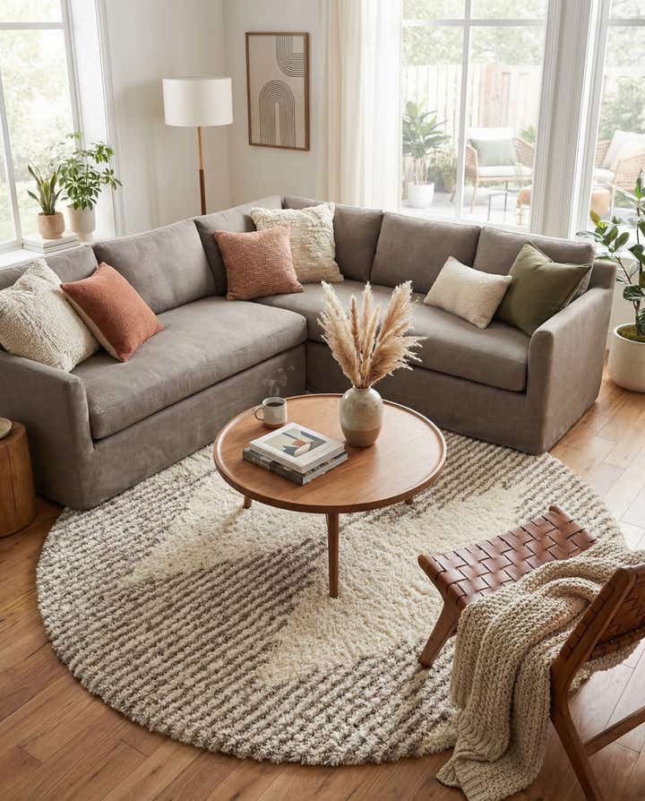 8' x 8' Infinity Shag Round Rug