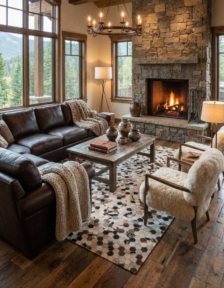 Detail image of  5' 1 x 8' Cowhide Rug