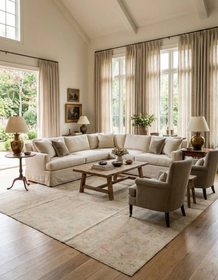 Detail image of 10' x 13' 5  Hand Knotted Oushak Wool Rug