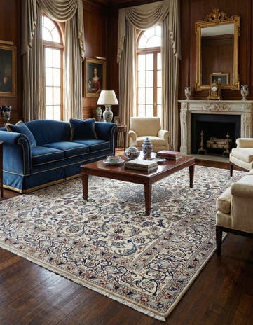6' 5 x 9' 10 Nain Wool Rug