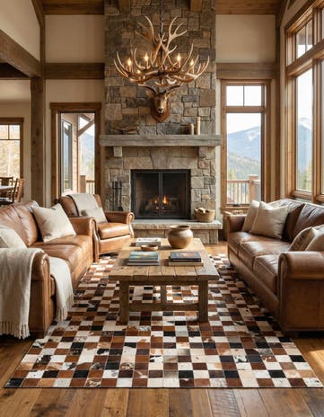 5' x 7' 10 Cowhide Rug