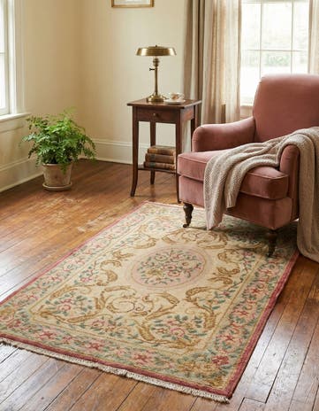 3' 2 x 5' Hand Knotted Antique Finish Wool Rug