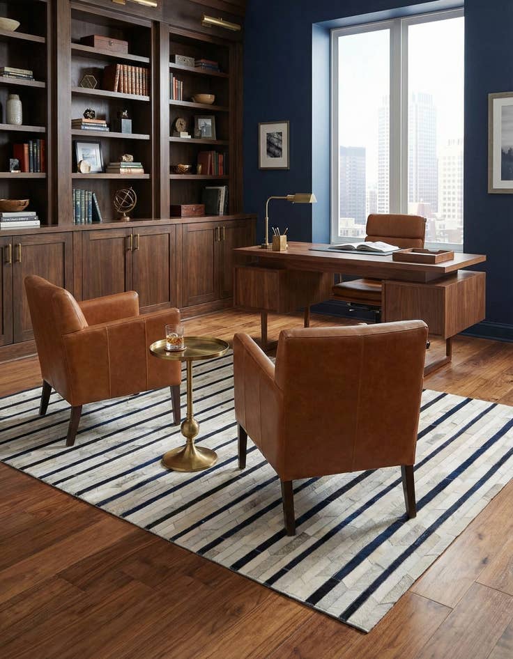 Detail image of  5' 1 x 8' 1 Cowhide Rug